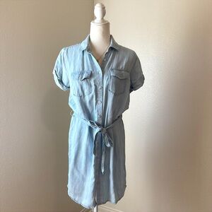 Denim Button Up Dress